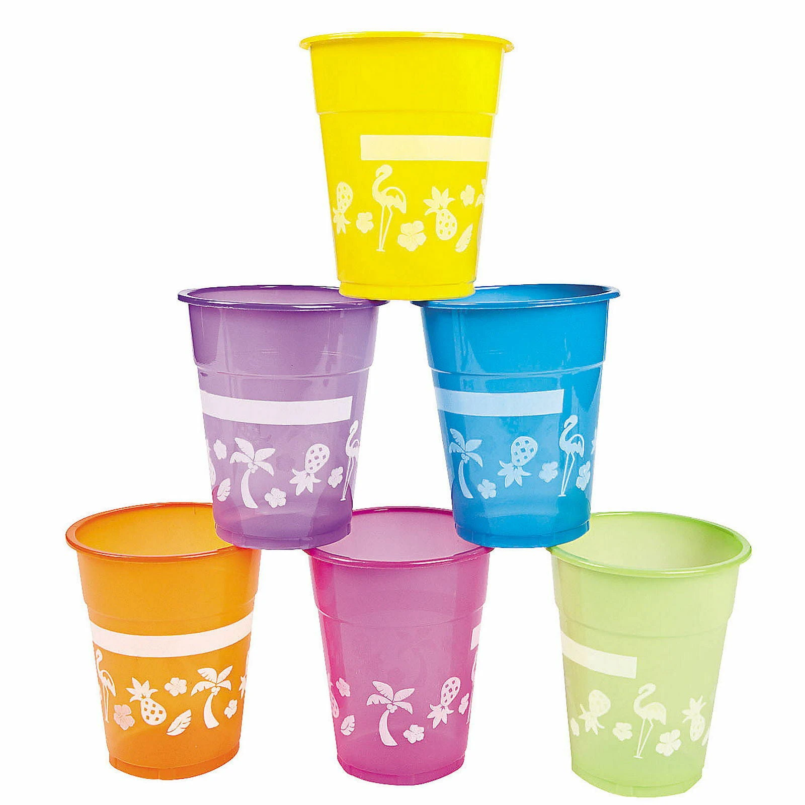 Luau Plastic Cups (Pack of 50)