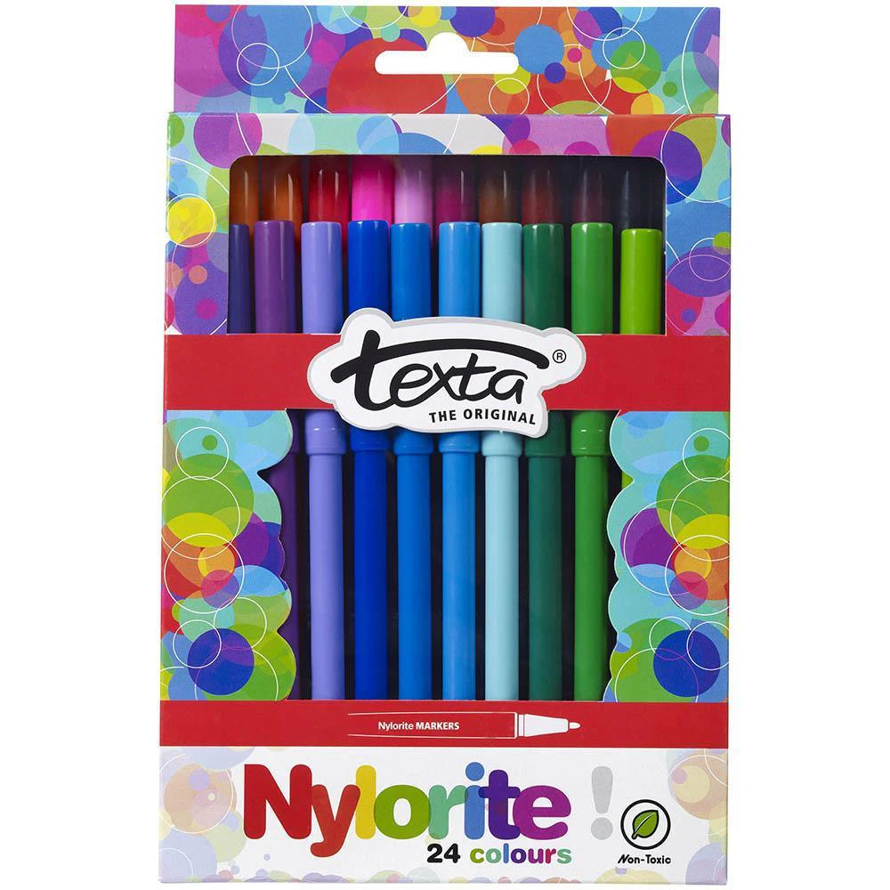 Texta Nylorite Colouring Markers Box 24