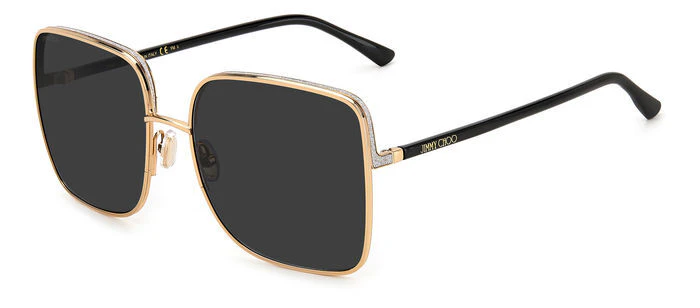 Jimmy Choo ALIANA/S 59 RHL IR Gold Black / Grey Lenses