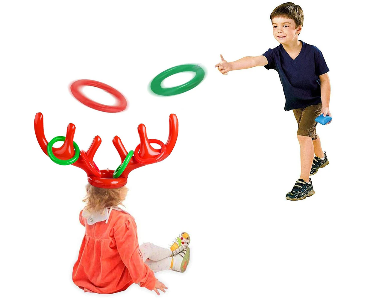 Christmas Inflatable Reindeer Ring Toss Game