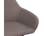 vidaXL Dining Chairs 2 pcs Taupe Fabric