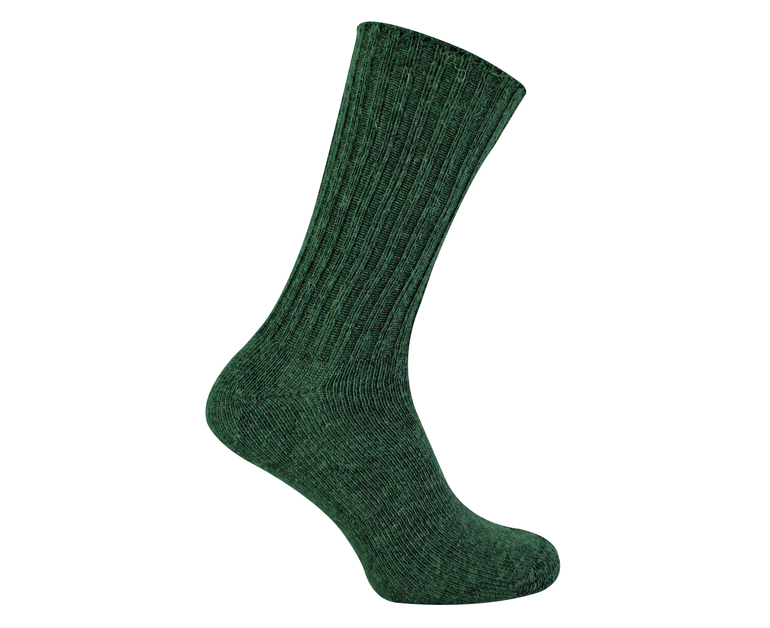 Luxury Mohair Angora Wool Socks for Men & Women | The Highland Sock Co. | Unisex Angora Socks for Winter - Green