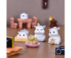 Resin Dollhouse Miniature Cute Cartoon Peeling Peanut Hamster Mini Ornaments-12#