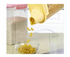 Plastic Dried Food Storage Containers Lids Box Jars Airtight Cereal Rice Pack of 4