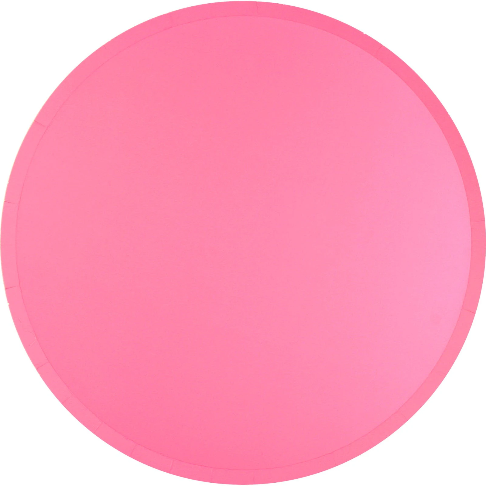 Neon Pink Large Paper Plates (Pack of 12)