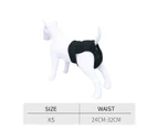 XS S M L XL XXL 1 Pc Dog Nappy Pants Reusable Pet Hygiene Diapers Sanitary Pants Washable Underpants Quick Drying Reusable Adjustable Black - Black