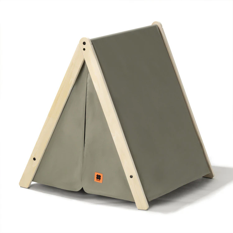 MewooFun Pet Puppy Cat Dog Bed Warm Soft Portable Timber Nest Tent [Colour: Green]