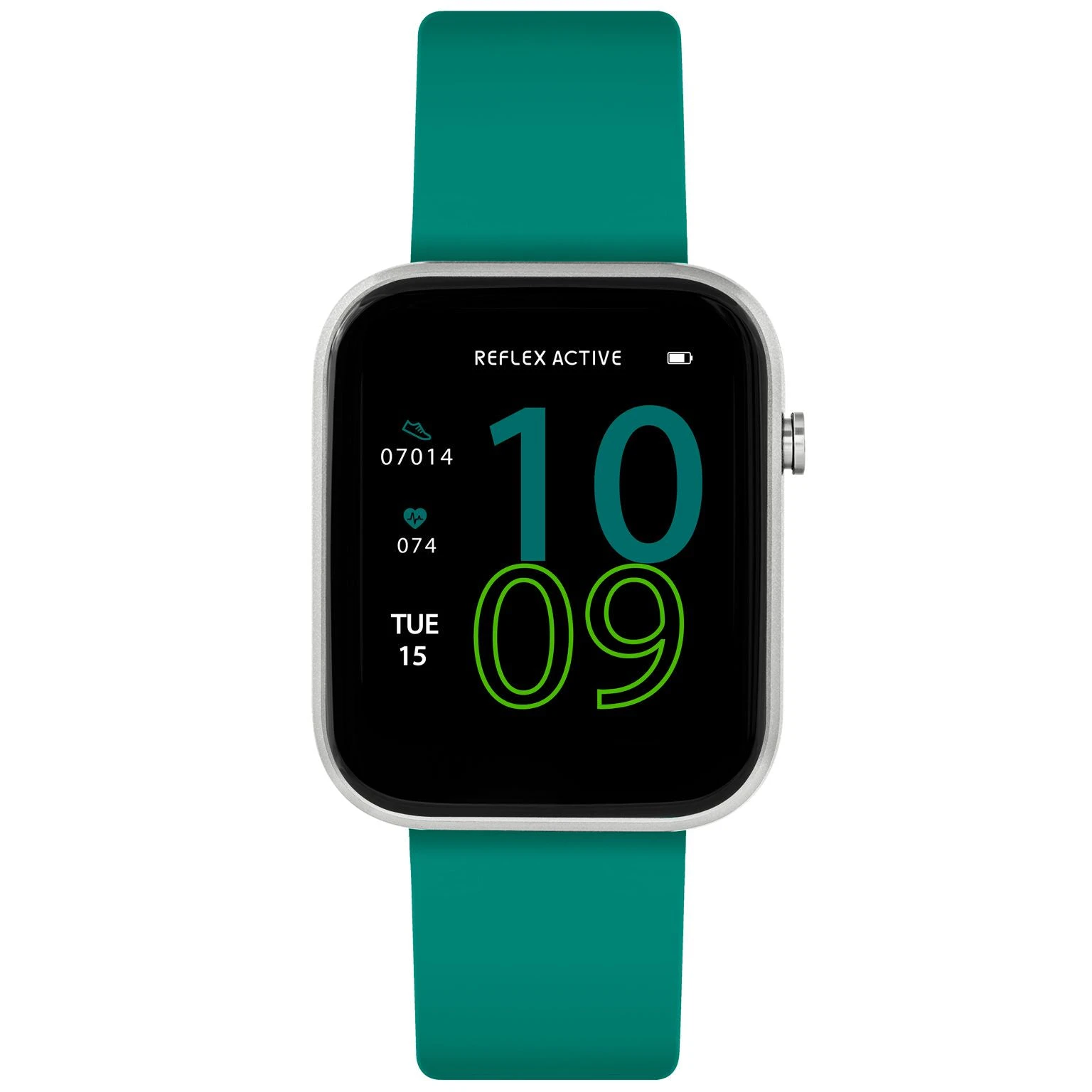 Reflex Active Series 12 Silver / Teal Silicone Smartwatch RA12-2151