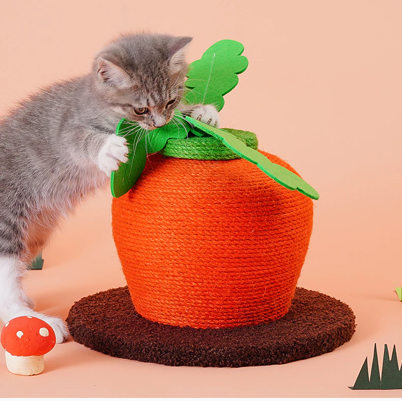 Carrot Cat Scratching Board Toy Scratching Post Cat Grinding Claw scratcher toy