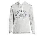 Tommy Hilfiger Mens Sleepwear Jersey Pyjama Hoodie Home Loungewear Grey - Grey