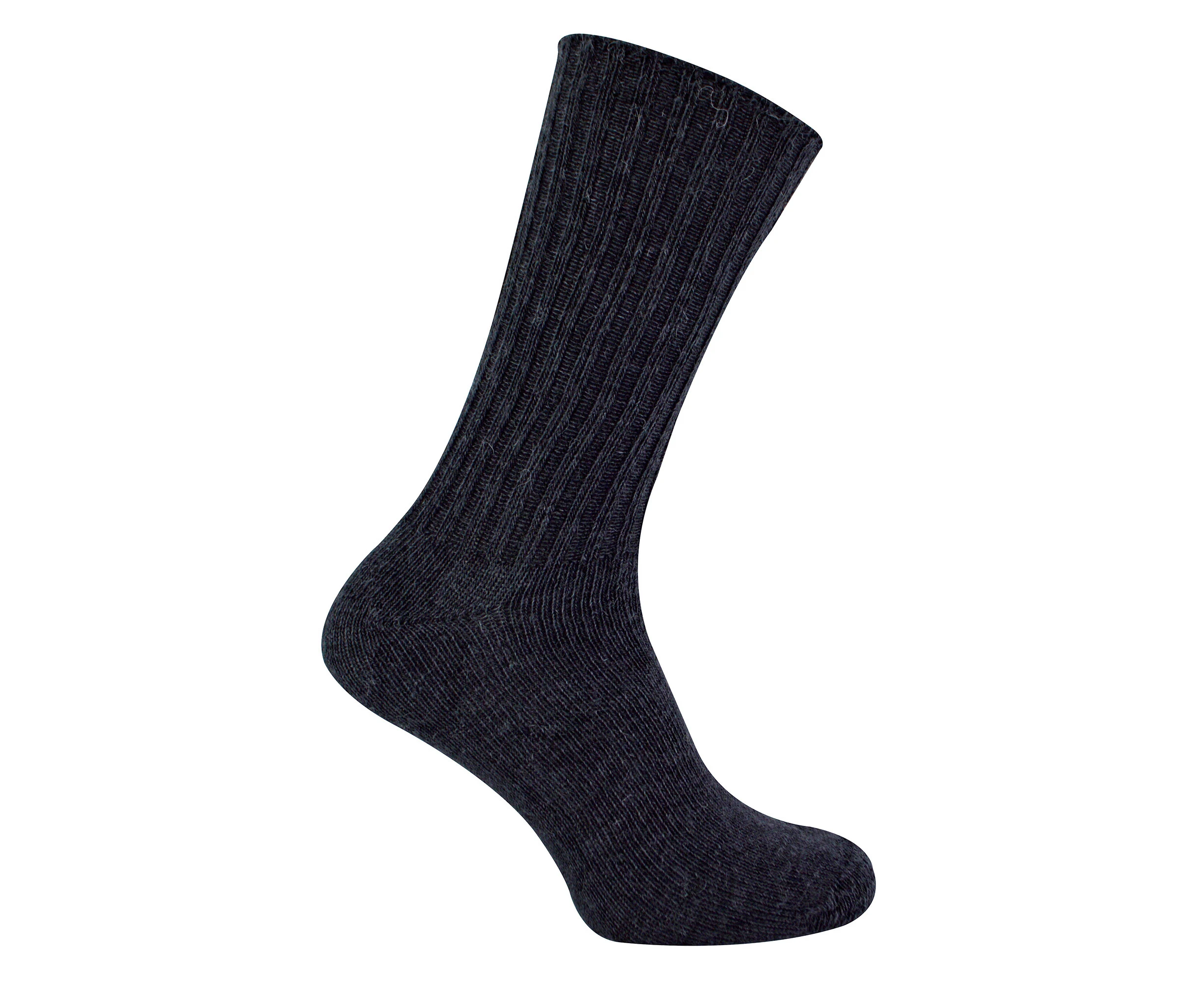 Luxury Mohair Angora Wool Socks for Men & Women | The Highland Sock Co. | Unisex Angora Socks for Winter - Black