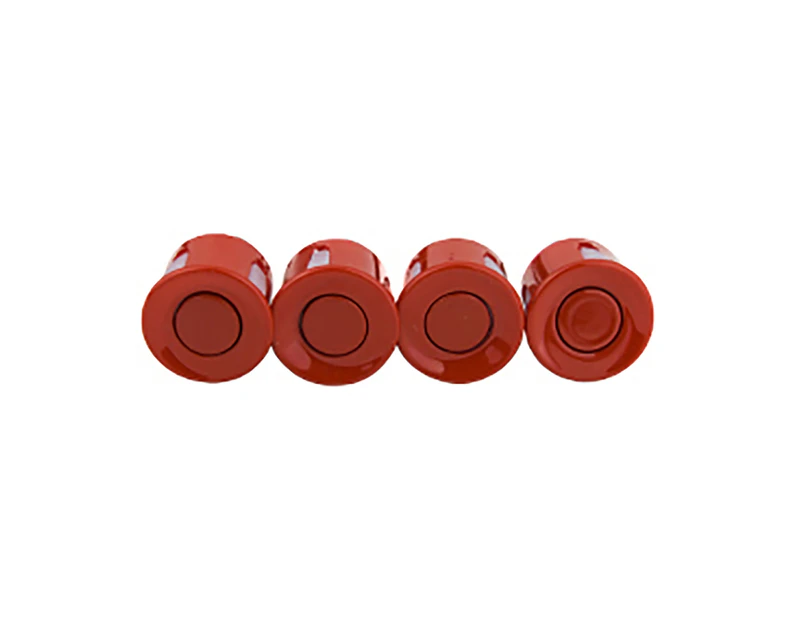4Pcs Parking Sensor Durable Anti-freeze PVC Backup Alarm Kit for Car-Red