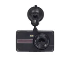 Car DVR Wide Angle Night Vision Large Screen 4-Inch Dash Cam with Rear View Camera for Van-A