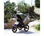 Bumbleride Speed Baby/Infant Pram/Stroller Long Footwell w/ Air Pump Olive 6m+