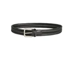 Ben Sherman Men's Woven/Braided Pin Buckle Casual Fashion Belt Black - Black