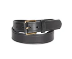 Ben Sherman Men's Leather Casual Pin Buckle Fashion Waist Belt Black - Black