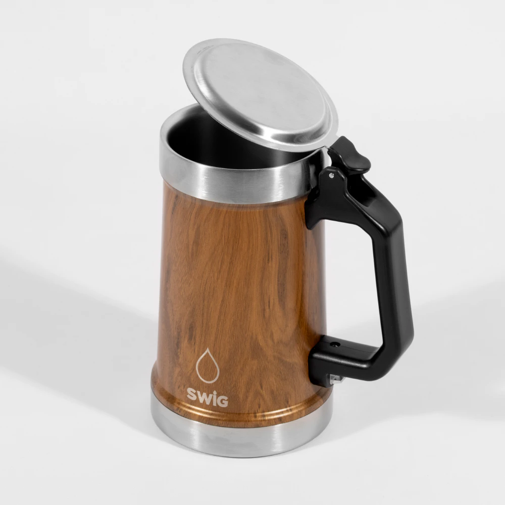 SWIG Beer Stein Wood Grain 700mL