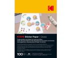 Kodak Sticker Paper Glossy A4 100 Sheets