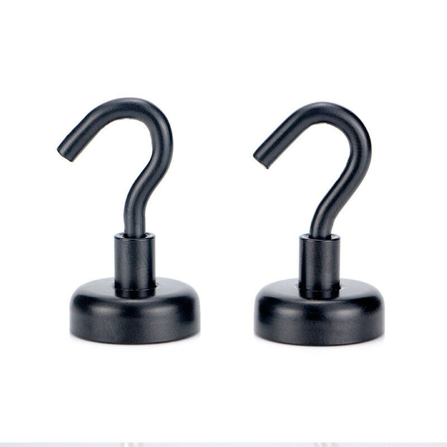 Home Kitchen Magnetic Fridge Organizing Hooks - Black