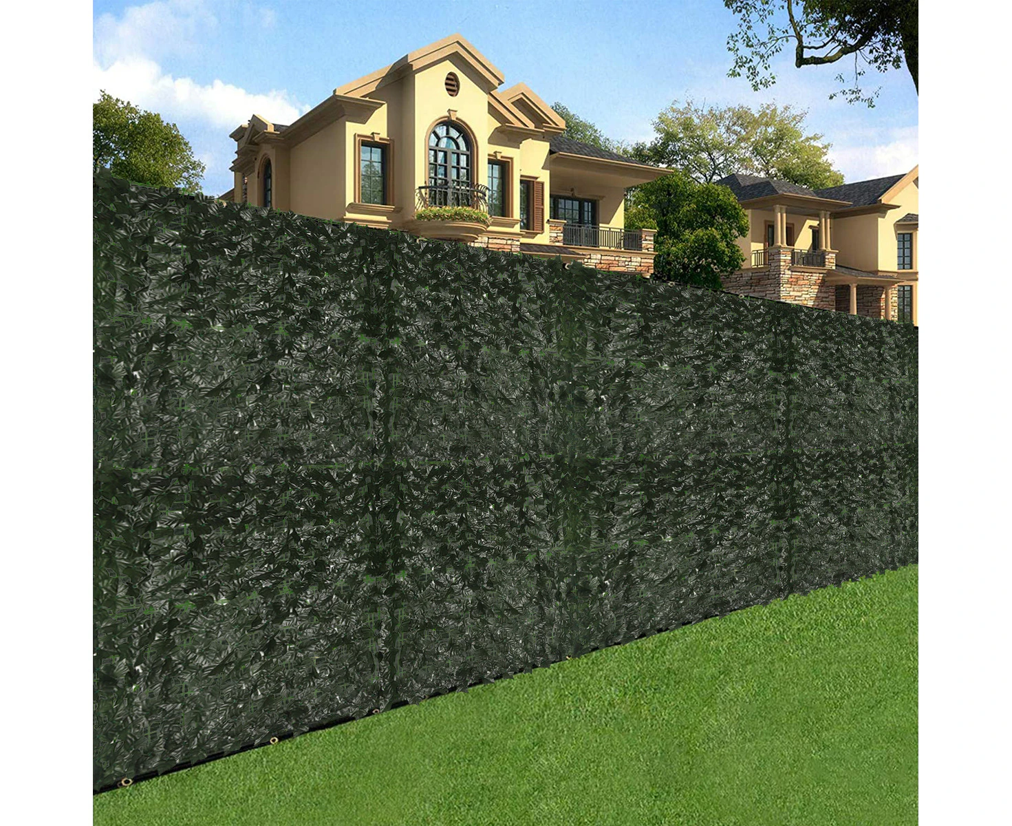 Wall Hedge Fence Screen, Artificial Leaf, for Garden&Outdoor, 1*3M