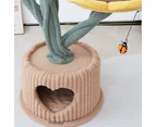 Cmisstree Sunflower in a Pot House Pet Cat Tree Scratcher Post w/ Hanging Toy