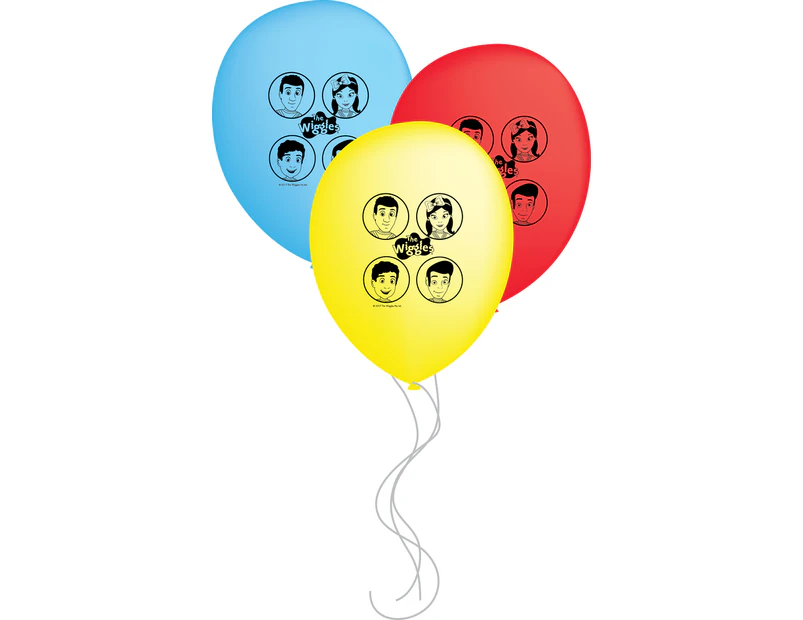 The Wiggles Party Supplies Anthony Emma Simon Lachy Balloons 6 pack