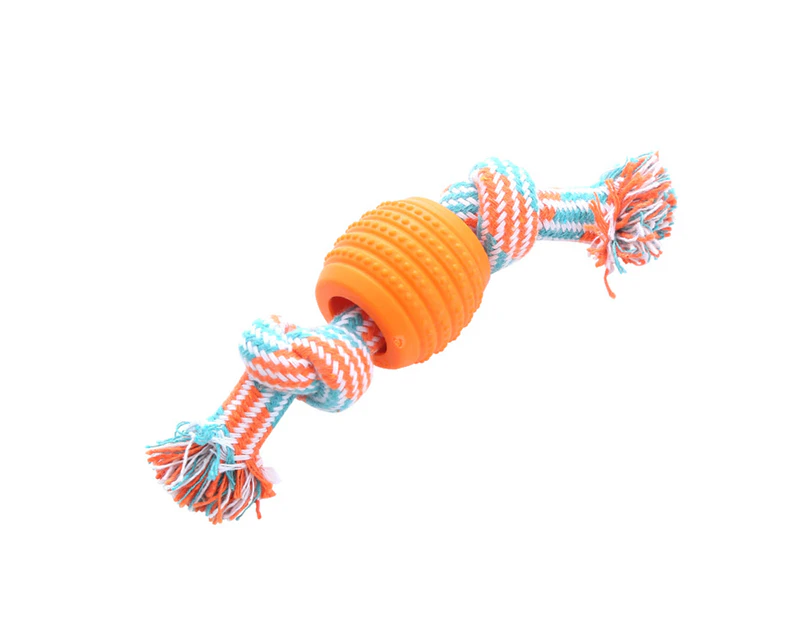 Pet Ball Toy Protruding High Toughness Reliable Multi-Purpose Fine Exercise Jaw RBoredom Tooth Indestructible Solid Core Elastic Ball Pet Supplies-Orange