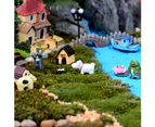 3Pcs Resin Dollhouse Miniature Simulation Cute Cartoon Animal Mini Ornaments-9#