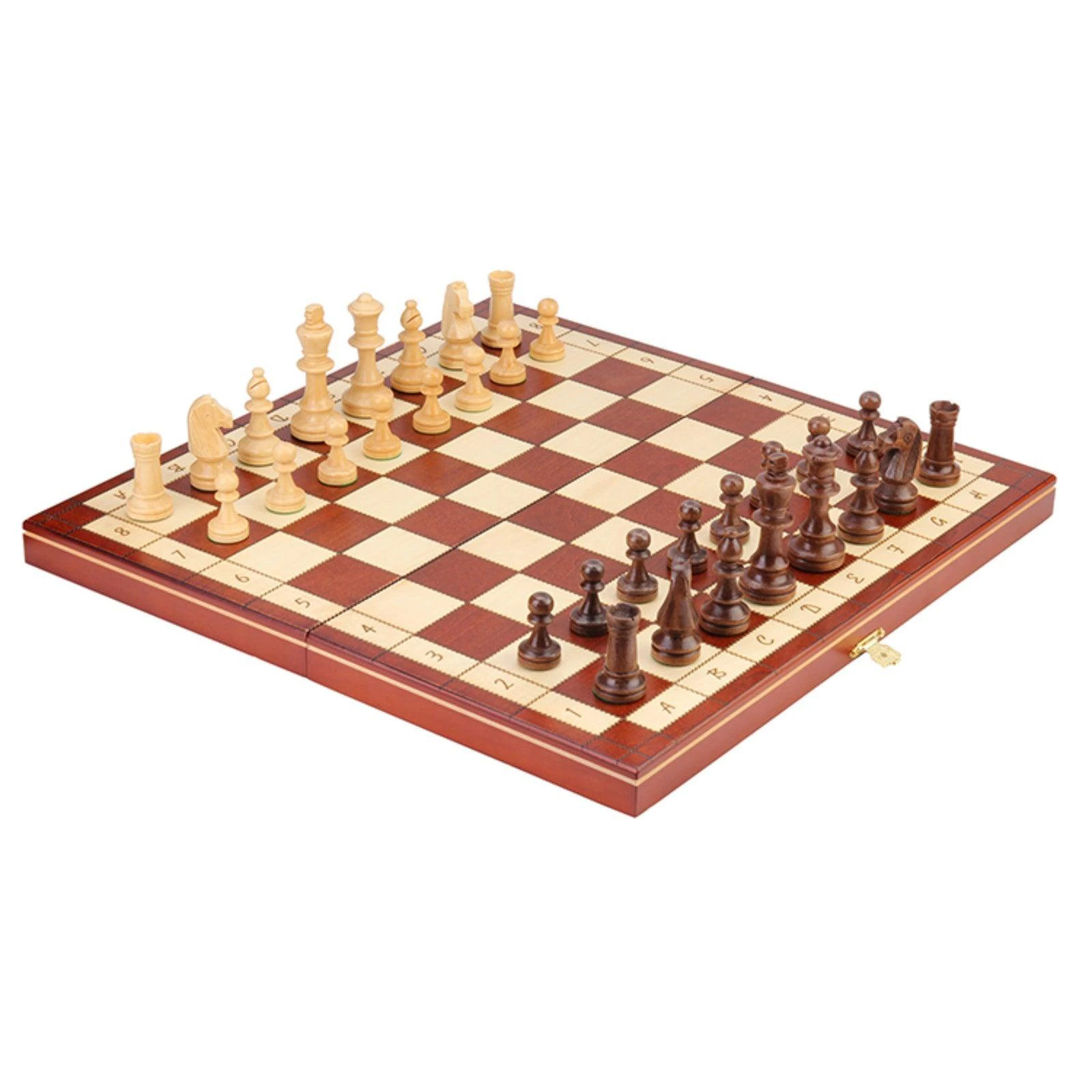 Thermoprint Lettering 40cm Magnetic Large Beech Wooden Timber Oak Chess Set