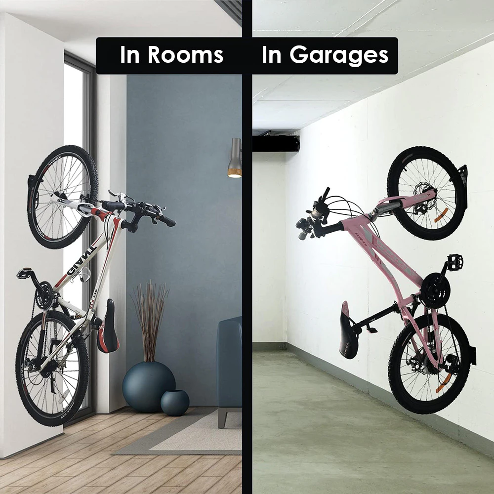 Bike Wall Rack Holder Bike Mount Stand Bicycle Hooks Garage Storage Hanger