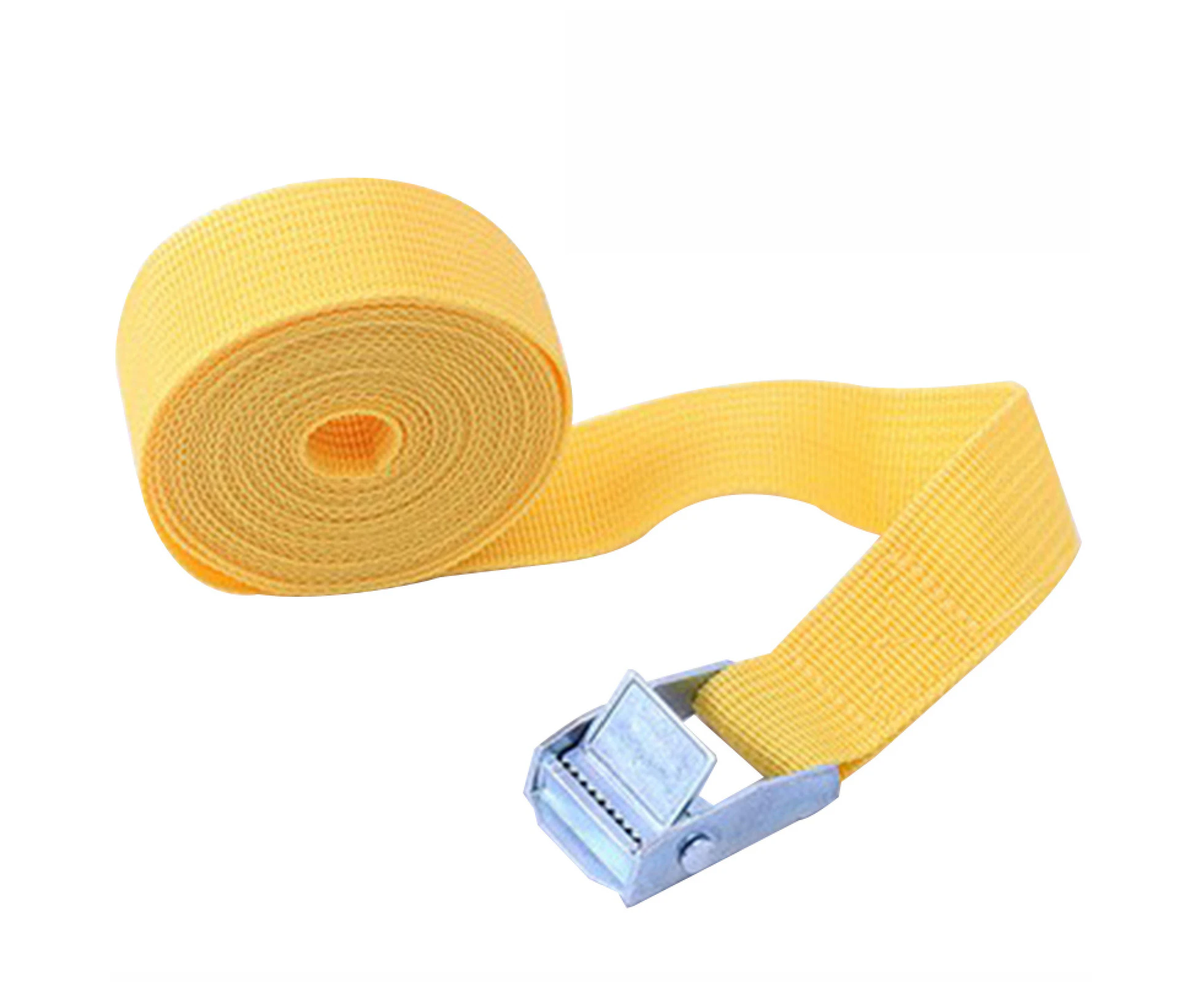 500CM Cargo Tie Down Long Enough Not Easy to Break Strong 250 Lbs Heavy Duty Ratchet Cargo Strap for Trailer-Yellow