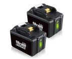 [2 Pack] 9ah 18V Makita Battery Replacement | BL1890B 9000mAh Li-ion Battery