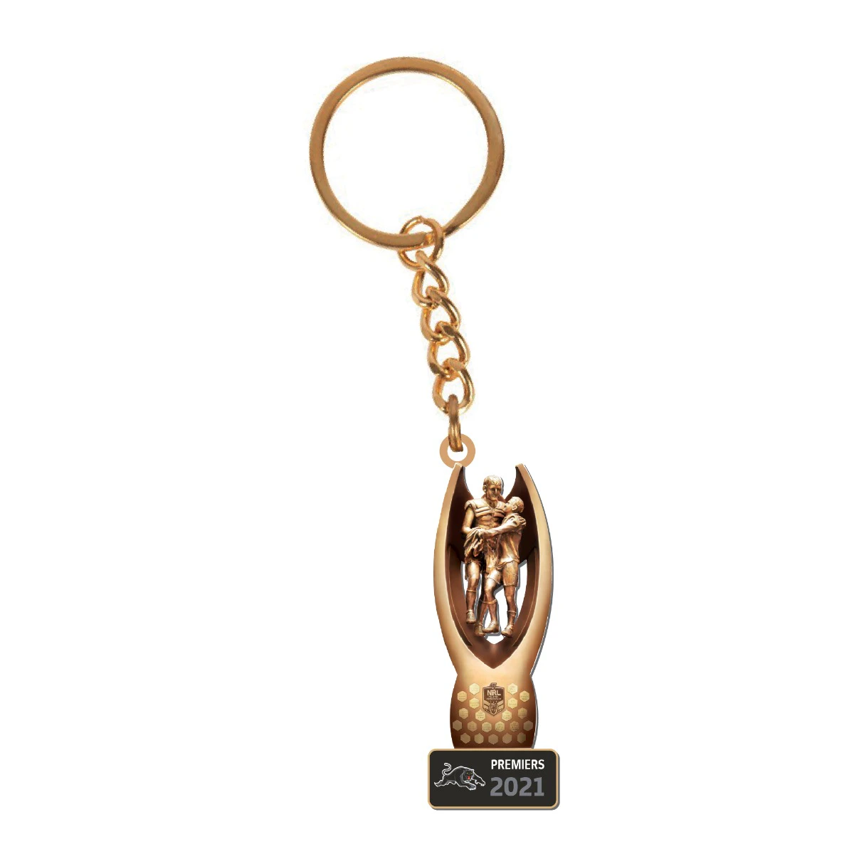 Penrith Panthers NRL Premiers 2021 Premiership Replica Trophy Keyring