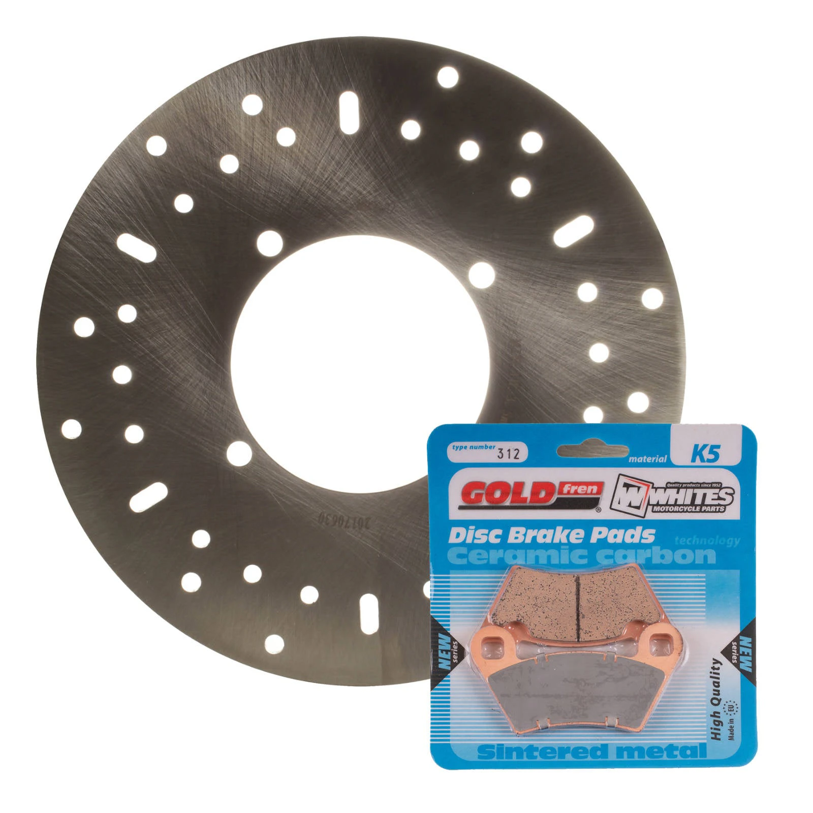 BRAKE DISC & PAD FRONT KIT - POL ACE 570 16-17