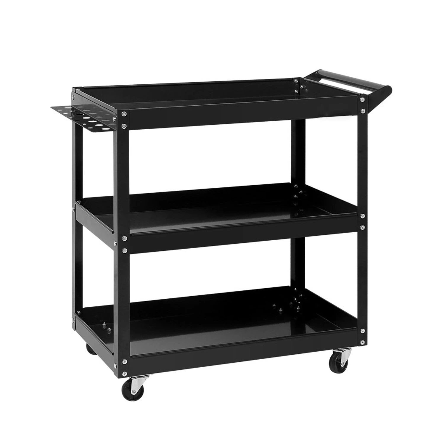 Three Tier Tool Cart - Black