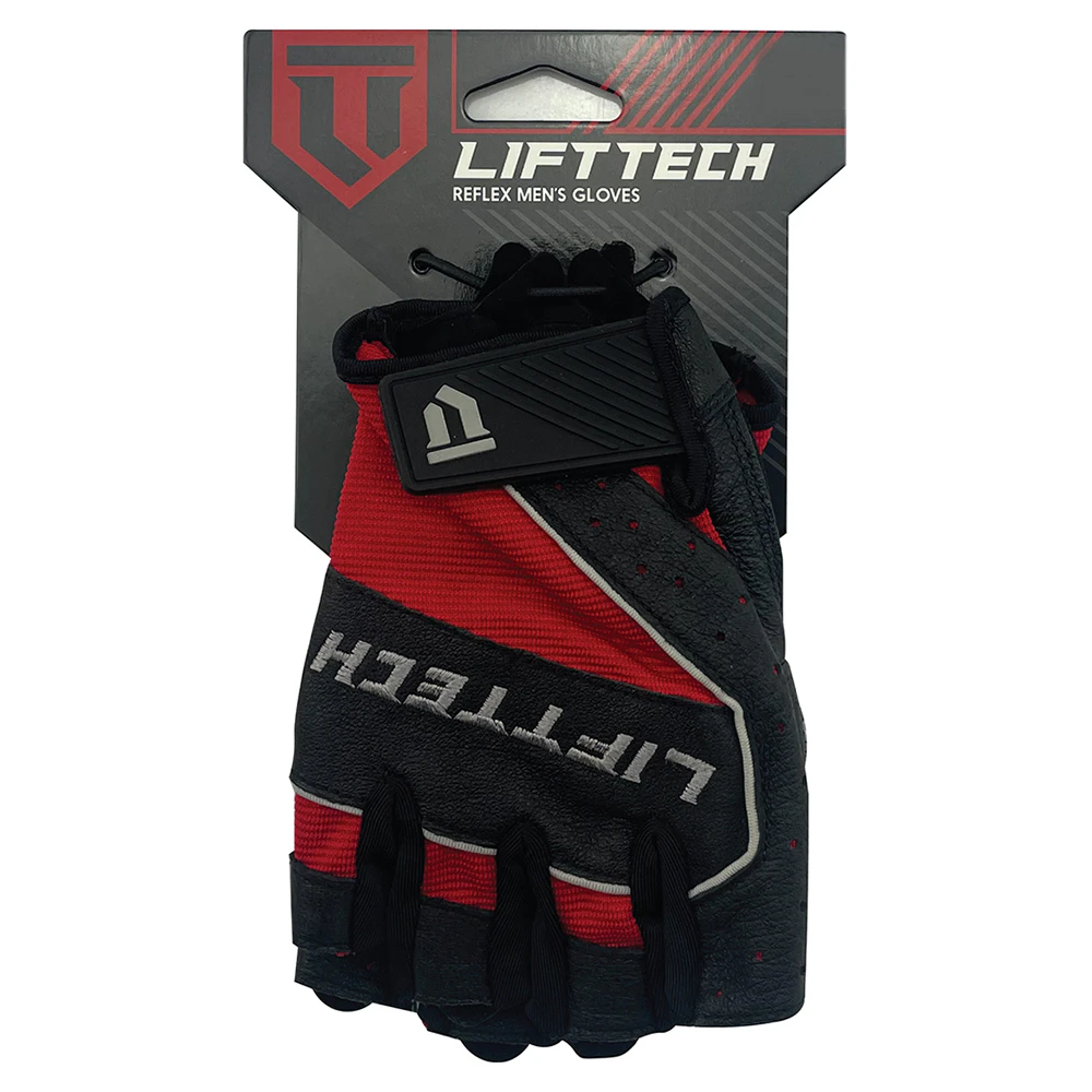 Lifttech Fitness Men's Half-Finger Reflex Weight Lifting Gym/Workout Gloves - Multicoloured