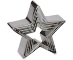 Star Cookie Cutter Set-5 pcs Stainless Steel Five-pointed Star Biscuit Molds Fondant Cake Cookie Cutter Set