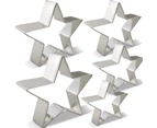 Star Cookie Cutter Set-5 pcs Stainless Steel Five-pointed Star Biscuit Molds Fondant Cake Cookie Cutter Set