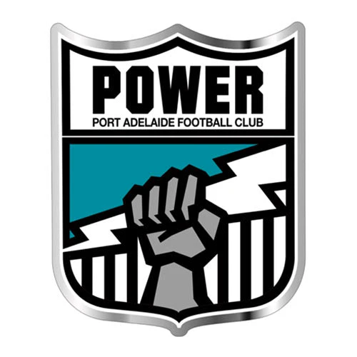 AFL Retro Logo Emblem - Port Adelaide Power - Supporter Car Badge