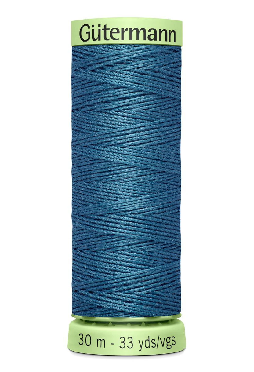 Gutermann Top Stitch Thread #903 BLUE GREY 30m Spool High Lustre, Bold Sewing