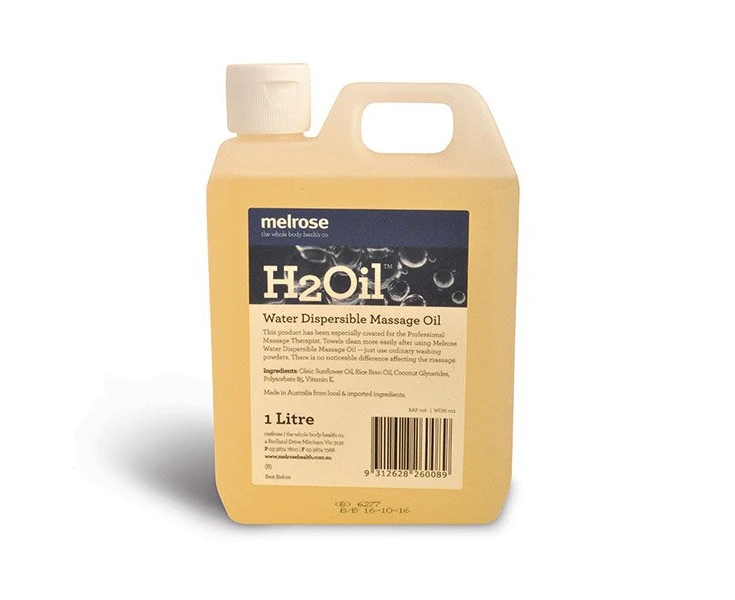 Melrose H2Oil Water Dispersible Massage Oil 1litre