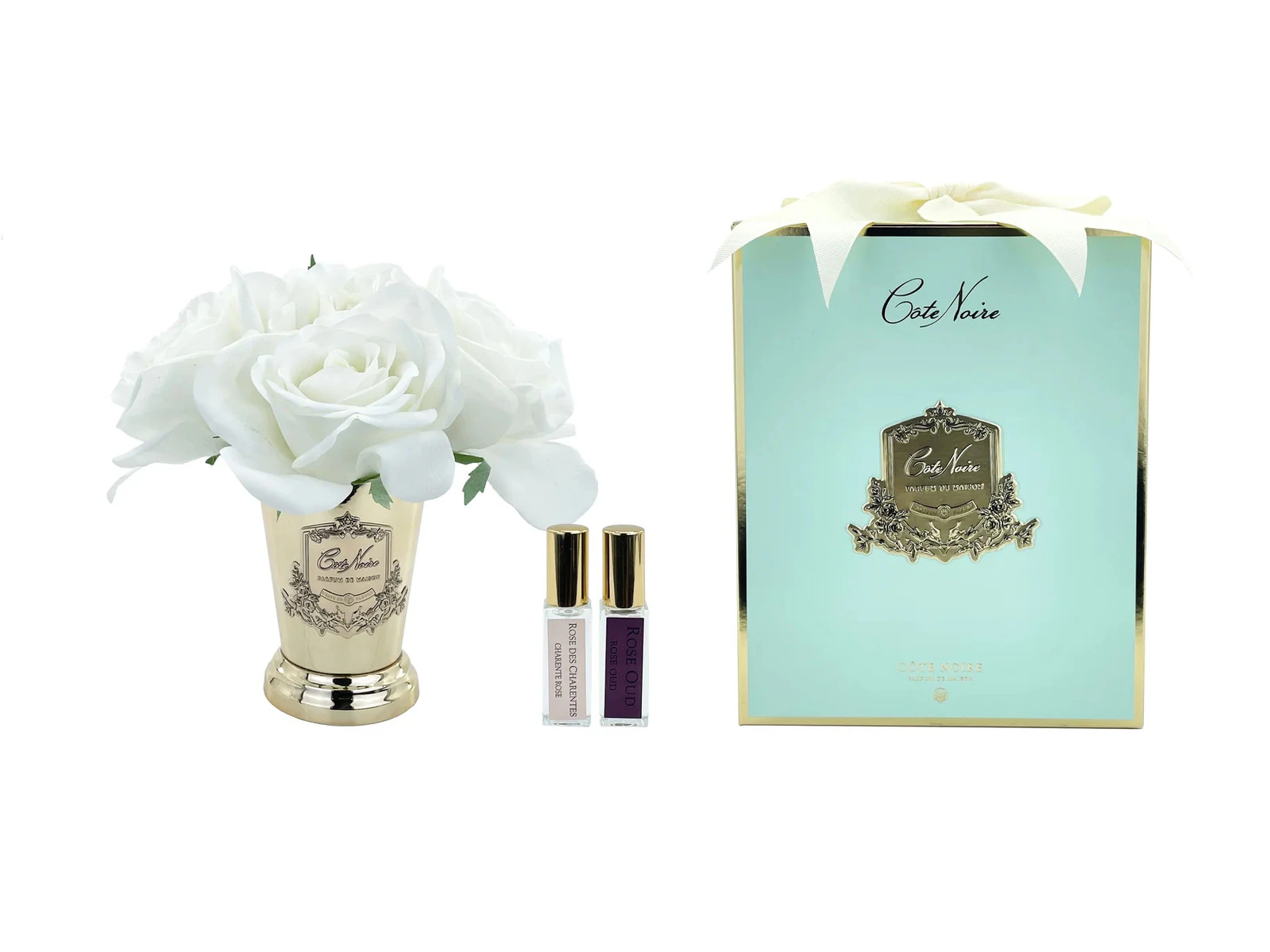 Cote Noire Perfumed Natural Touch Seven Rose Bouquet - Ivory White SMC06