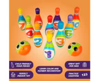 Kids Bowling Set - with 10 Bowling Pins & 2 Balls - Educational Early Development Indoor & Outdoor Games Set