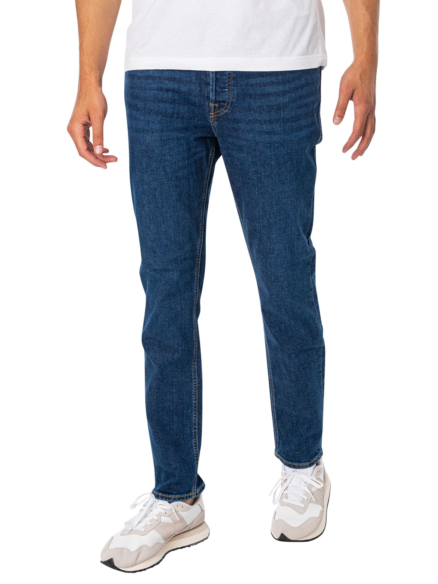 Jack & Jones Men's Mike Original 386 Tapered Jeans - Blue