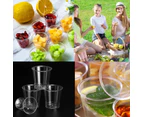 1440 x REUSABLE PLASTIC SHOT GLASSES 30mL Whiskey Wine Tasting Cups Food Samples Dessert Cups