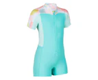 DECATHLON NABAIJI Girl's Shorty Swimsuit - Una - Turquoise Green