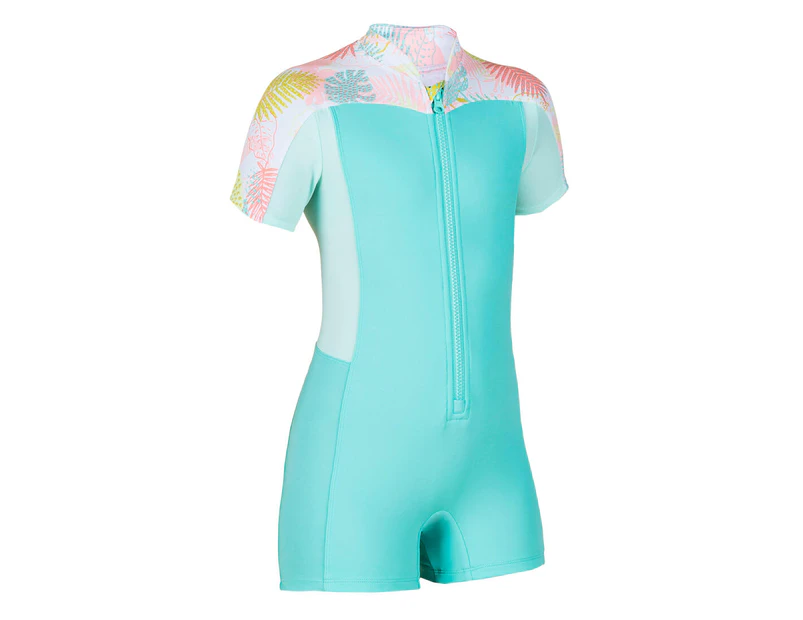 DECATHLON NABAIJI Girl's Shorty Swimsuit - Una - Turquoise Green