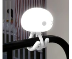 Rechargeable Silicone Cute Night Light for Baby Kids - White
