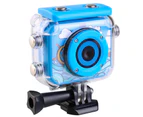 TODO 1080p FHD Kids Action Sports Camera 30M Waterproof 2" LCD Action Cam - Blue