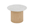 BLANCHE Side Table 60cm - Terrazzo Stone